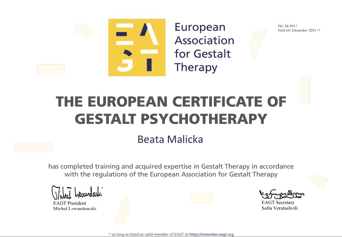 Europejski Certyfikat Psychoterapii Gestalt, EAGT